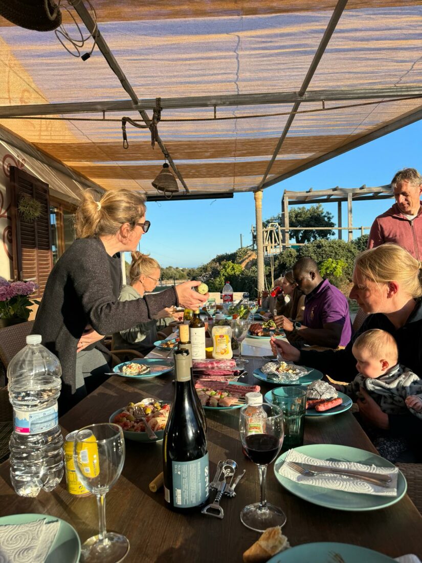 Abendessen mit allen Familien